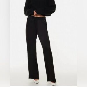 La Perla Black Satin Silk Pant sz 6-453